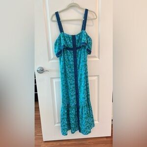 Derek Lam Collective Floral Popover Midi Dress